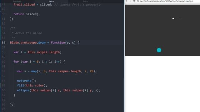 Refactoring A Game A Day 10 - JavaScript Fruit Ninja! смотреть онлайн