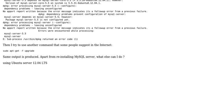 Upgrade MySQL server issue смотреть онлайн