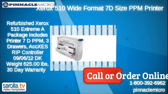 Xerox 510 Wide Format Printer смотреть онлайн