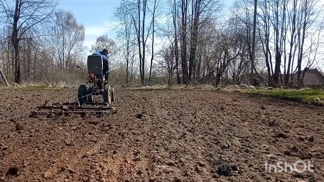 БОРОНОВАНИЕ МОТОБЛОКОМ С АДАПТЕРОМ смотреть онлайн