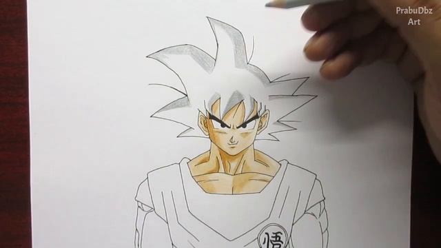 Drawing Son Goku with Colour Pencils | Dragon Ball Z | Budget Art смотреть онлайн