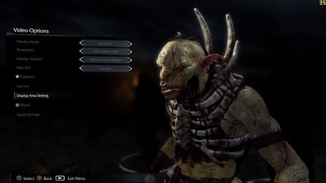 Middle-earth: Shadow of Mordor 940mx 2gb gddr5 i5-7200U 1080p Ultra settings смотреть онлайн