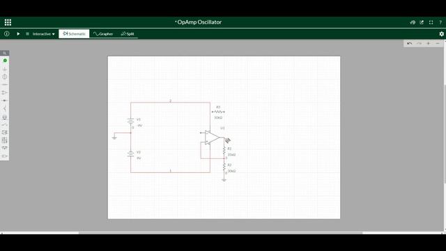 Simple OpAmp Oscillator TL072 Simulation смотреть онлайн