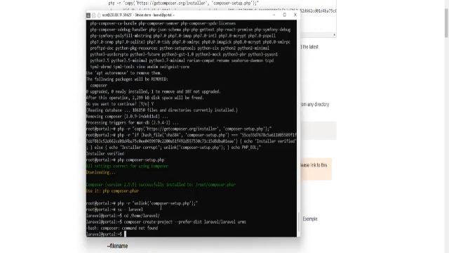 Laravel Framework Install PHP 8.1 смотреть онлайн