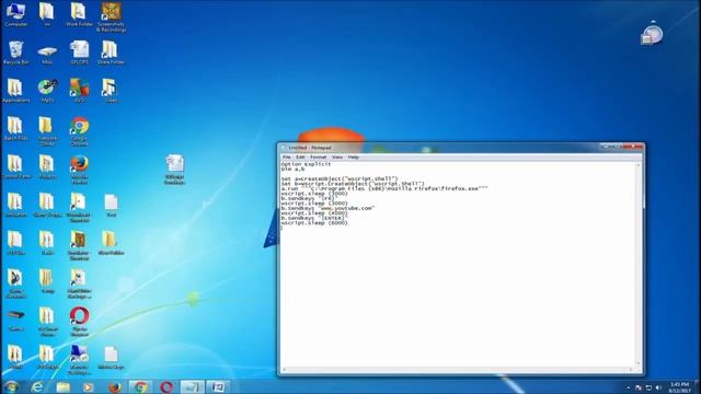 Vbscript Automated Task