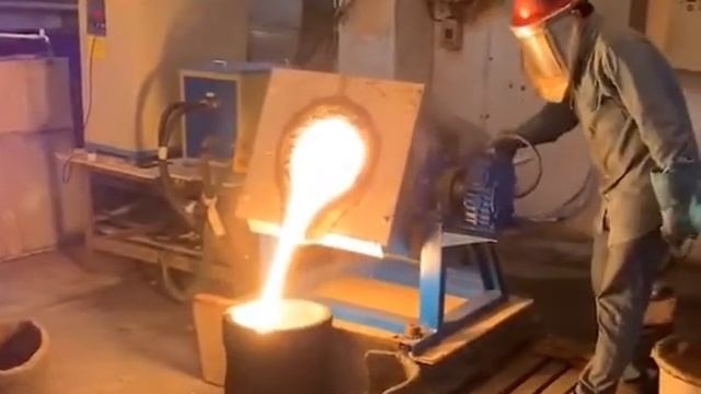 Плавка стали в индукционной печи. смотреть онлайн