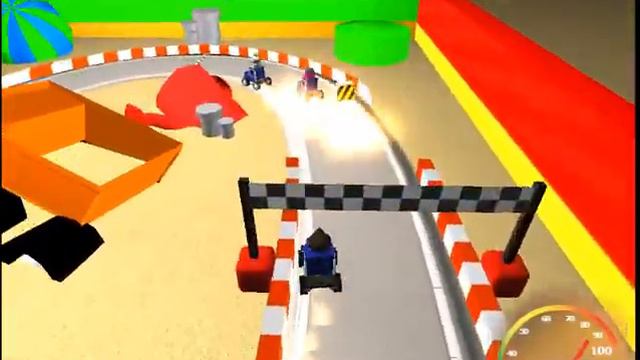 Бесплатные игры онлайн Mini Racing 3D, Мини гонки на тачках, игра для детей смотреть онлайн
