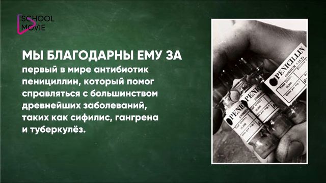 SCHOOLMOVIE| ДОСКА ПОЧЕТА| АЛЕКСАНДР ФЛЕМИНГ смотреть онлайн