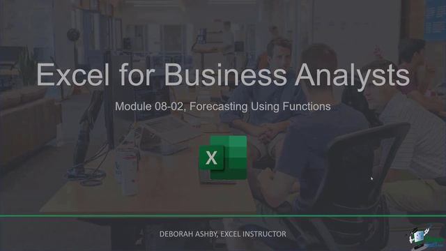Forecasting in Excel Tutorial: Forecast Sheet and Functions (SLOPE, INTERCEPT, FORECAST.LINEAR) смотреть онлайн