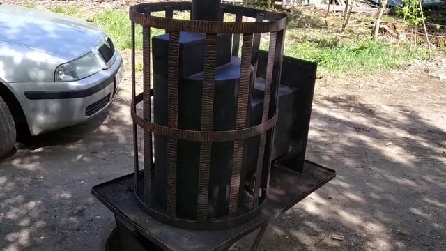Банная печь с чугунной дверцей с термостеклом смотреть онлайн