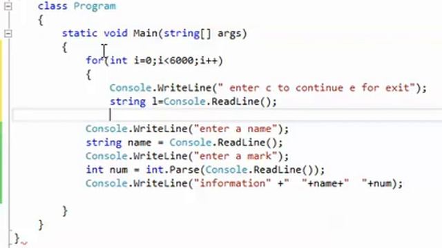 write program by c# to insert a names and marks form keyboard and print as person information смотреть онлайн