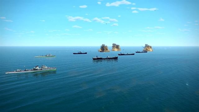 IL-2 Sturmovik - PE-2 attack on naval convoy смотреть онлайн