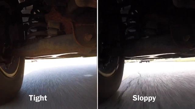 Side by Side Video Comparison - New Monrow Shocks vs Old OEM Shocks смотреть онлайн