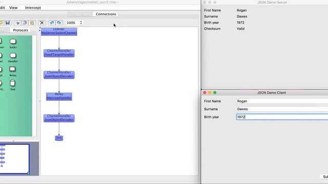 Stage 2 of the JSON intercept demo смотреть онлайн