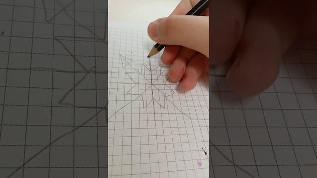 как нарисовать снежинку смотреть онлайн