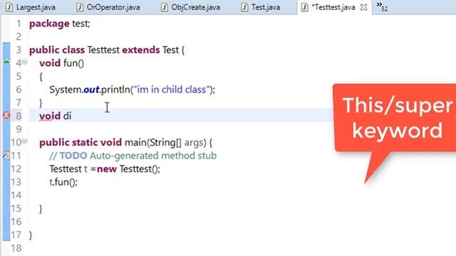 65. this and super keyword in java смотреть онлайн