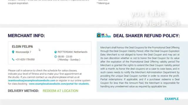 OneLife! Детали составной части купона DealShaker смотреть онлайн