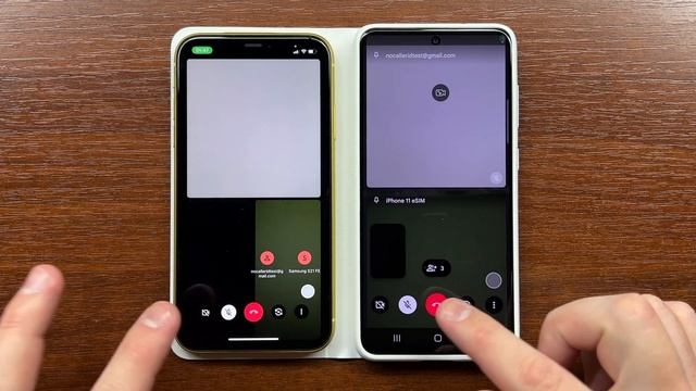 Apple iPhone 11 & Samsung S21 FE Google Duo Group Incoming Call from Email Caller ID. iOS vs Androi смотреть онлайн