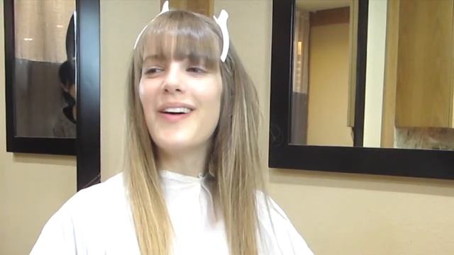 Dry Cut Tutorial by Mika Fowler / Jane Birkin Fringe смотреть онлайн