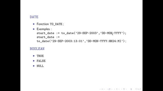 LIF10 - CMO1 : Programmation en PL/SQL : les bases смотреть онлайн