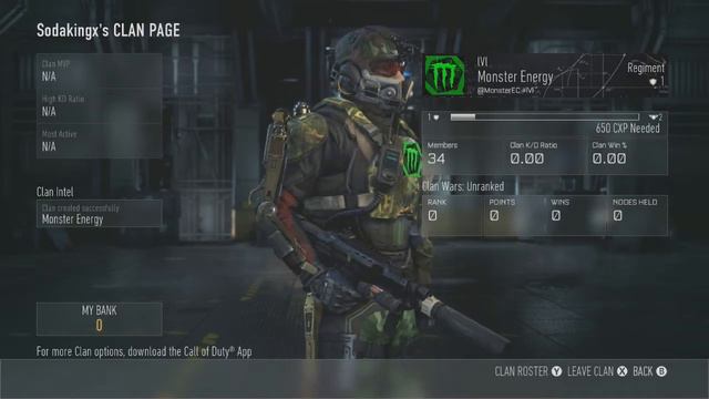 Monster Energy Advanced Warfare CoD Clan - XBOX (Short Ver.) смотреть онлайн