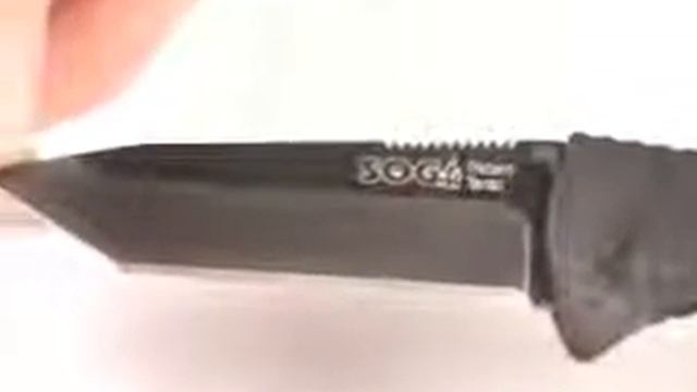 SOG Trident Tanto Black TiNi Blade TF-7 | OsoGrandeKnives смотреть онлайн