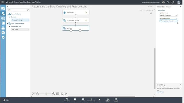 Azure ML Studio: Split Data with Regular Expressions (RegEx) смотреть онлайн