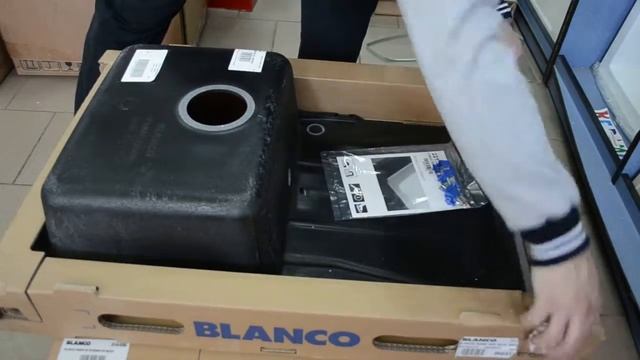 Гранитная кухонная мойка Blanco SONA 45S антрацит смотреть онлайн