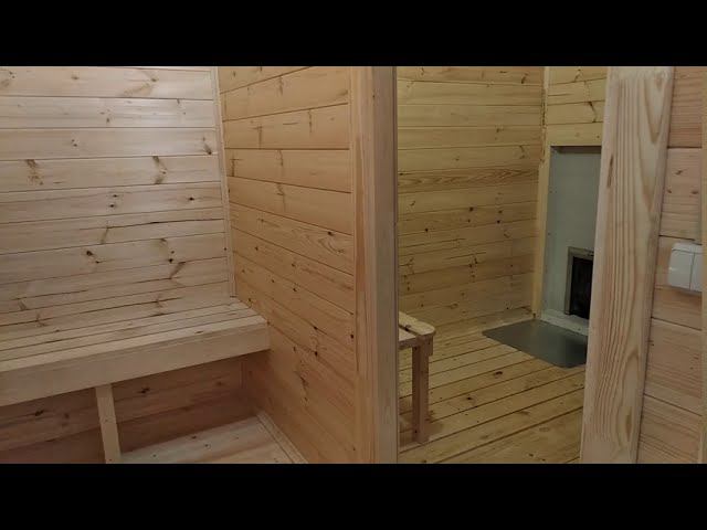 Обзор каркасной бани 2,4х6,0 м в комплектации Комфорт двери стеклянные смотреть онлайн