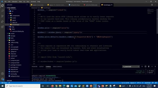 5 Laravel 8 et Vuejs 3 Admin template Mise au point смотреть онлайн