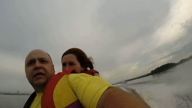 Я с супругой на 210 сильной Yamaha FX SHO