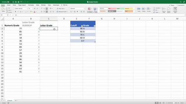 Assigning Cutoffs In Excel Based On Numeric Values смотреть онлайн