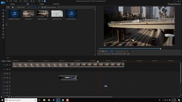How to Make a Glitch Transition Effect | PowerDirector смотреть онлайн