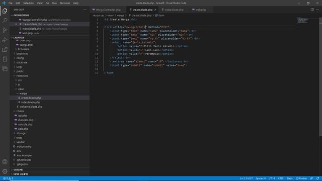 Tutorial CRUD Laravel 9 - Insert data ke database смотреть онлайн