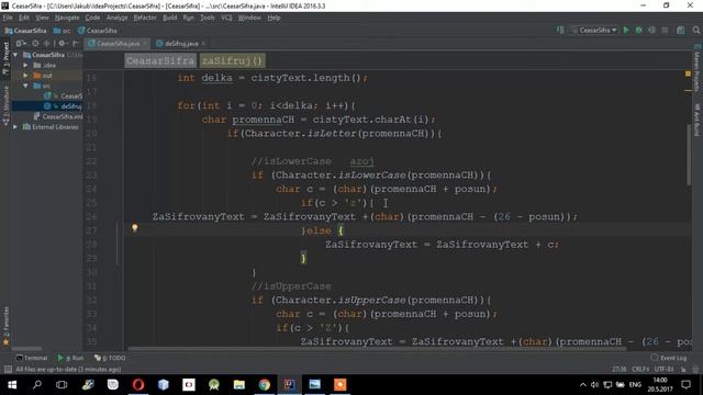 Java - Pokročilý - Kryptologie - 2 - Caesarova šifra смотреть онлайн