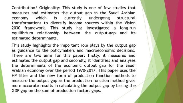 Estimation and Analysis of the Output Gap for the Saudi Economy; Econometric Study 1970 2016 AEFR смотреть онлайн