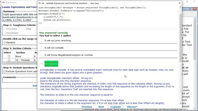 Both Iterable and Stream define a forEach(). (enthuware.ocpjp.v8.2.1801) смотреть онлайн