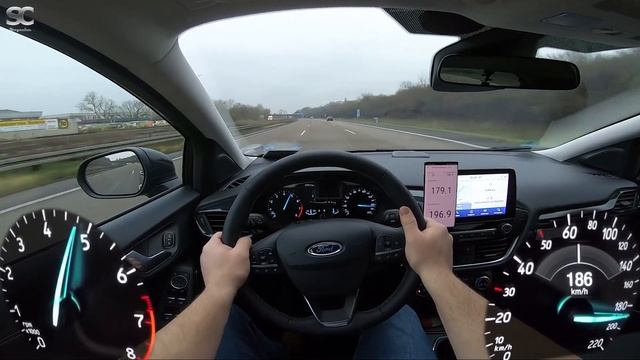 Ford Puma Hybrid 123 HP (2020) - Autobahn Top Speed Drive POV смотреть онлайн