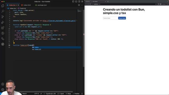 CREANDO UN TO-DO LIST CON Bun 1.0, Simple css y tsx смотреть онлайн