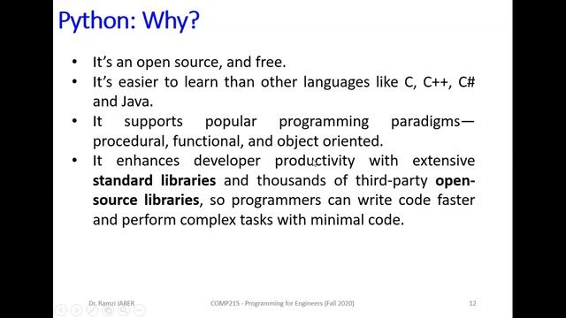 COMP215 Lecture 1_Introduction to Computers & Python смотреть онлайн