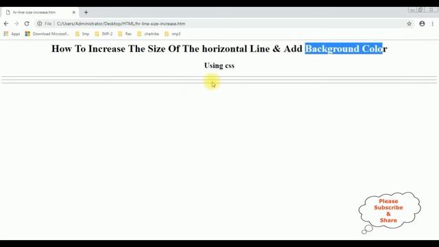 change size the thickness and colour of the hr element tag using css styles смотреть онлайн