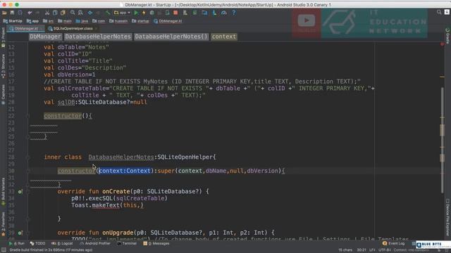 Kotlin android tutorial - 52 - Add notes to Sqlite database смотреть онлайн