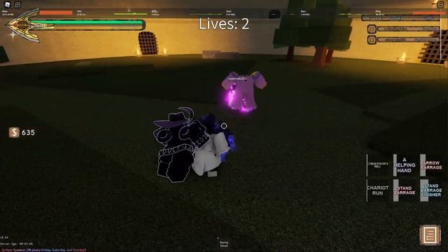 [YBA]Знатно подгорело. Silver Chariot Requiem [Your Bizarre Adventure] СЧР в ЮБА / ROBLOX смотреть онлайн