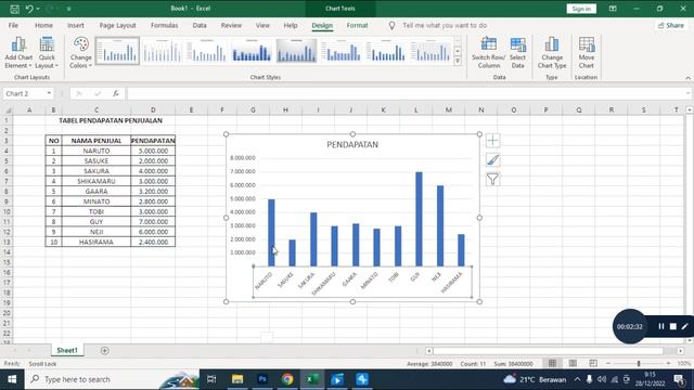 CARA MEMBUAT GRAFIK MENGGUNAKAN EXCEL смотреть онлайн