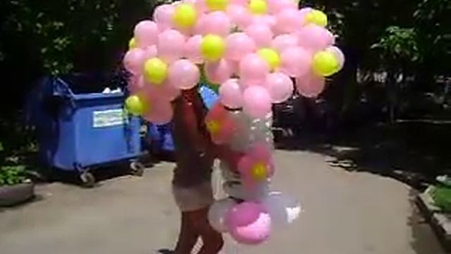 Цветы из шаров от Дизайн-студии "Шар и Шарм"703-92-13,701-82-93, смотреть онлайн