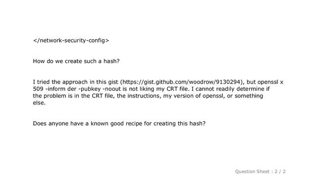 Android : How Do We Generate a Base64-Encoded SHA256 Hash of SubjectPublicKeyInfo of an X.509 Certi смотреть онлайн