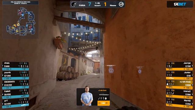 FURIA vs Nouns – Map 1 Inferno - PGL CS2 RMR AMERICAS смотреть онлайн
