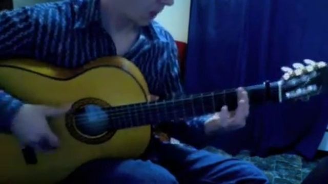 Flamenco guitar Bulerias in Rondeña tuning смотреть онлайн