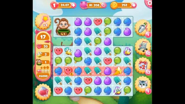 Малиновый джем как пройти сложный 308 уровень смотреть онлайн