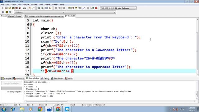 ✍️To find that the char you Enter from key is lower case letter or Upper case letter Class (03)✍️ смотреть онлайн